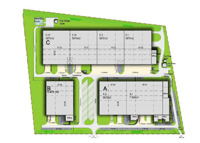 Magazyny MLP Lublin, 20-270 Lublin - magazyny do wynajęcia. Plan zagospodarowania.