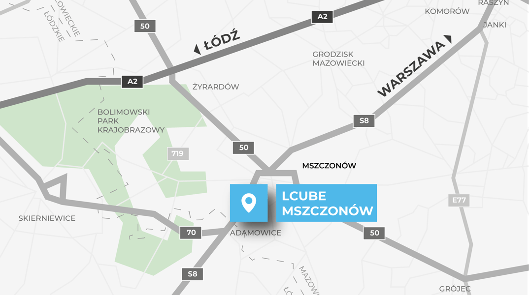 Magazyny LCube Mszczonów, Warszawa - magazyny do wynajęcia