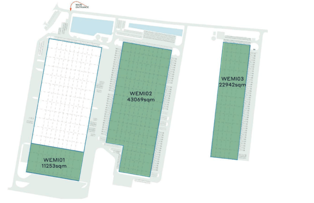 Warehouses CTPark Warsaw Emilianów, Warszawa - warehouses for rent. Site plan.