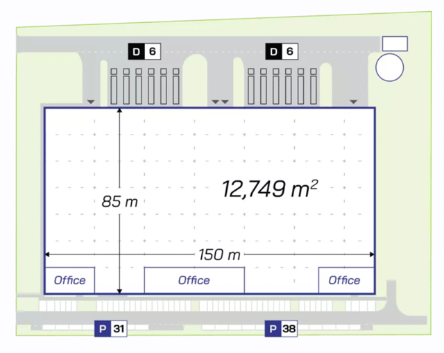 Magazyny City Logistics Poznań II, 60-318 Poznań - magazyny do wynajęcia. Plan zagospodarowania.