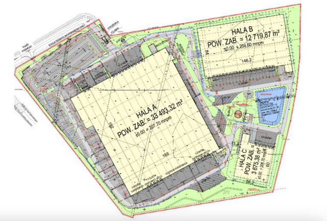 Magazyny MLP Zgorzelec, Wrocław - magazyny do wynajęcia. Plan zagospodarowania.
