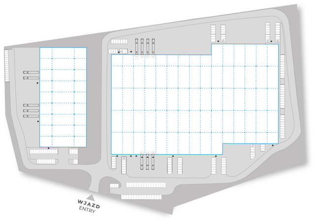 Magazyny LCube Rzeszów Airport, Rzeszów - magazyny do wynajęcia. Plan zagospodarowania.