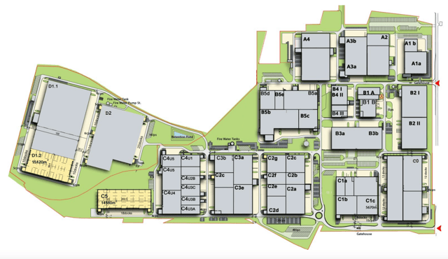 Warehouses MLP Pruszków II, Warszawa - warehouses for rent. Site plan.