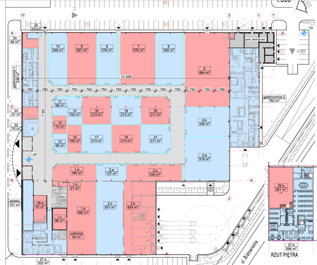 Magazyny Citylink Szczecin Mieszka I, 70-117 Szczecin - magazyny do wynajęcia. Plan zagospodarowania.