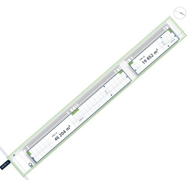 Magazyny GARBE Park Zgierz, Polska Centralna - magazyny do wynajęcia. Plan zagospodarowania.