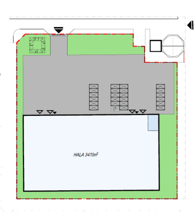Magazyny Jakon Pszczółki 2, Trójmiasto - magazyny do wynajęcia. Plan zagospodarowania.