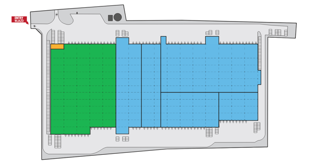 Magazyny Park Tychy, Górny Śląsk - magazyny do wynajęcia. Plan zagospodarowania.