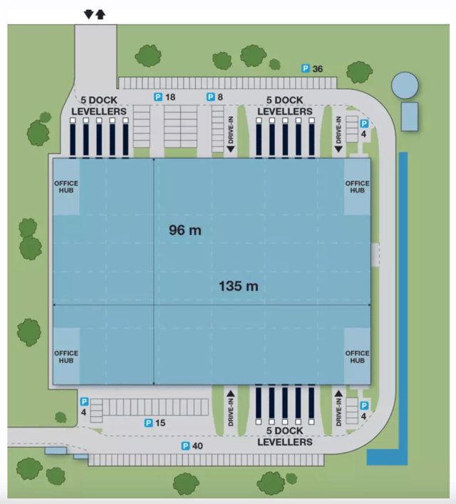 Magazyny City Logistics Warsaw IX, 03-877 Warszawa - magazyny do wynajęcia. Plan zagospodarowania.
