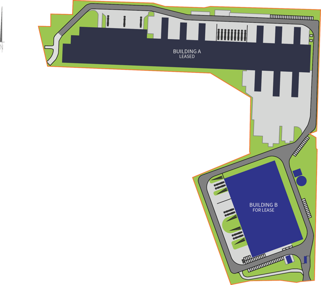 Magazyny City Logistics Poznań I, 61-070 Poznań - magazyny do wynajęcia. Plan zagospodarowania.