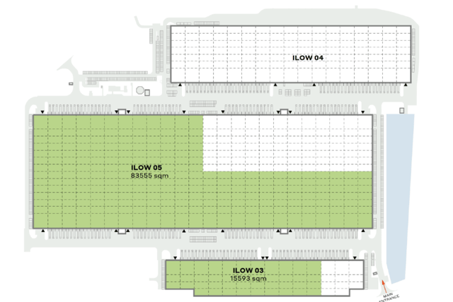 Warehouses CTPark Iłowa, Polska Zachodnia - warehouses for rent. Site plan.