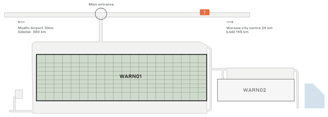 Warehouses CTPark Warsaw North, Warszawa - warehouses for rent. Plan zagospodarowania.