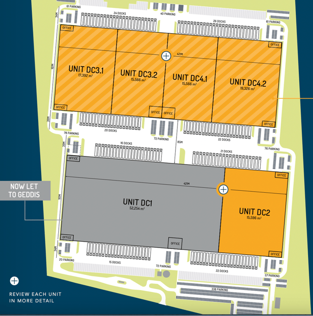 Warehouses Mountpark Wrocław, Wrocław - warehouses for rent. Site plan.