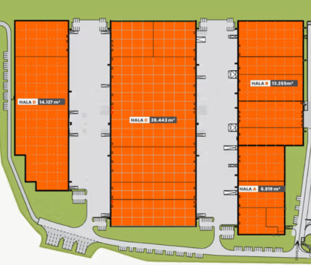 Magazyny P3 Szczecin I, 70-895 Szczecin - magazyny do wynajęcia. Plan zagospodarowania.