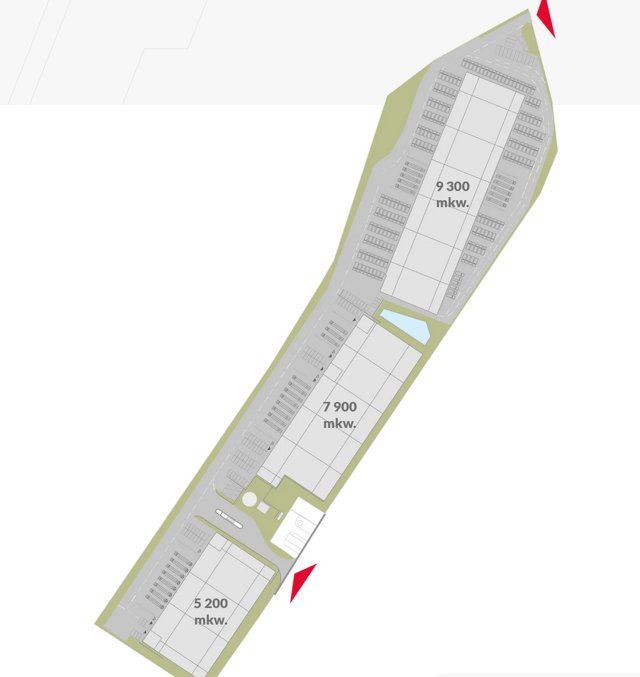 Magazyny Sosnowiec Logistics Centre, Górny Śląsk - magazyny do wynajęcia. Plan zagospodarowania.