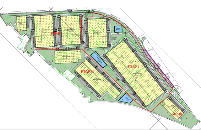 Magazyny Szprotawa Logistics Center, Polska Zachodnia - magazyny do wynajęcia. Plan zagospodarowania.