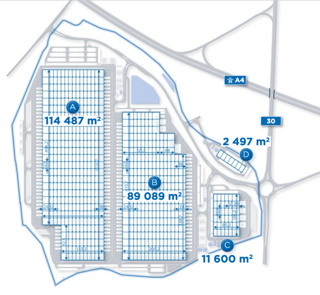 Warehouses Hillwood Zgorzelec, Wrocław - warehouses for rent. Site plan.