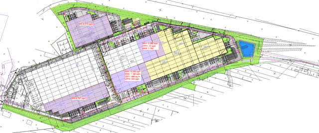Magazyny ELI Lublin, Lublin - magazyny do wynajęcia. Plan zagospodarowania.