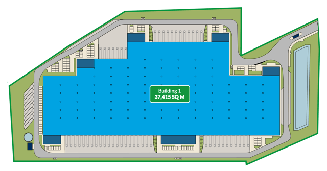 Magazyny GLP Warsaw VI Logistics Centre, Warszawa - magazyny do wynajęcia. Plan zagospodarowania.