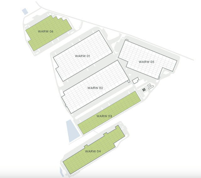 Warehouses CTPark Warsaw West, Warszawa - warehouses for rent. Plan zagospodarowania.