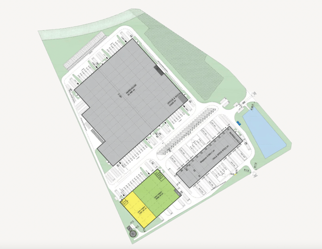 Warehouses BI Park Radom, Warszawa - warehouses for rent. Plan zagospodarowania.