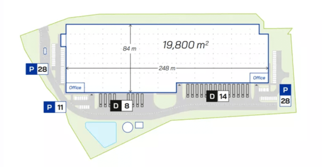 Warehouses Panattoni Park Bieruń I, Górny Śląsk - warehouses for rent. Site plan.