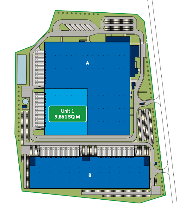Warehouses GLP Wrocław IV Logistics Centre, 52-326 Wrocław - warehouses for rent. Site plan.
