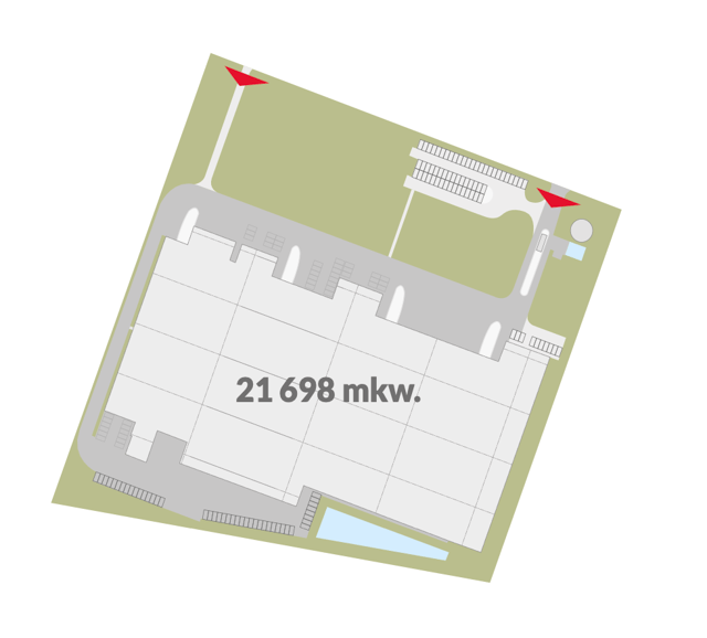Magazyny Poznań East Logistics Centre, Poznań - magazyny do wynajęcia. Plan zagospodarowania.