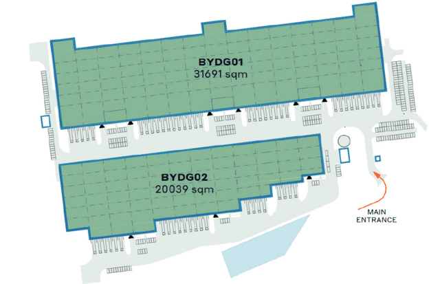 Magazyny CTPark Bydgoszcz, Bydgoszcz i Toruń - magazyny do wynajęcia. Plan zagospodarowania.
