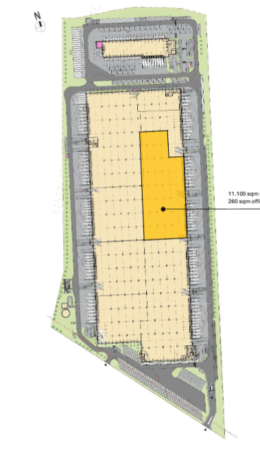Magazyny Park Wrocław XIII, Wrocław - magazyny do wynajęcia. Plan zagospodarowania.