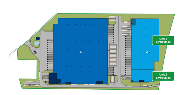 Magazyny GLP Warsaw VII Logistics Centre, Warszawa - magazyny do wynajęcia. Plan zagospodarowania.