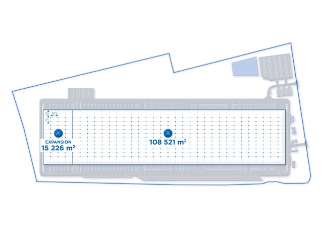 Magazyny Rokitno Logistics Centre, Polska Zachodnia - magazyny do wynajęcia. Plan zagospodarowania.