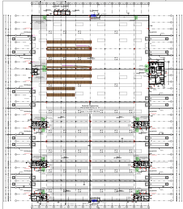 Magazynowa 18, Poznań - magazyny do wynajęcia. Plan zagospodarowania.
