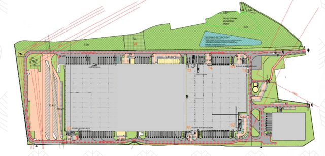 Magazyny MLP Łódź, Polska Centralna - magazyny do wynajęcia. Plan zagospodarowania.