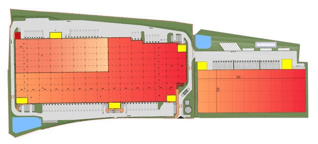 Magazyny QUANTUM Gliwice, Górny Śląsk - magazyny do wynajęcia. Plan zagospodarowania.