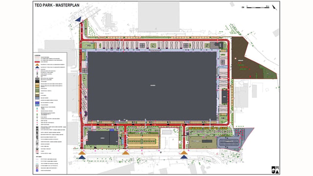 Warehouses Teo Park Warehouse, Polska Centralna - warehouses for rent. Plan zagospodarowania.