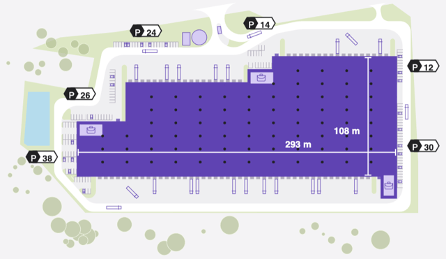 Warehouses QTH Park Wrocław West, Wrocław - warehouses for rent. Site plan.