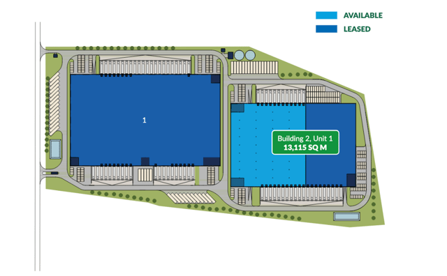 Warehouses GLP Gliwice Logistics Centre, Górny Śląsk - warehouses for rent. Site plan.
