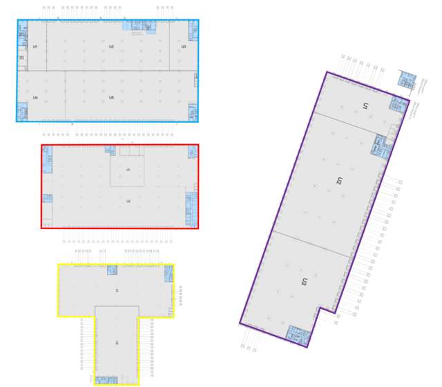 Magazyny REINO IO Poznań, Poznań - magazyny do wynajęcia. Plan zagospodarowania.