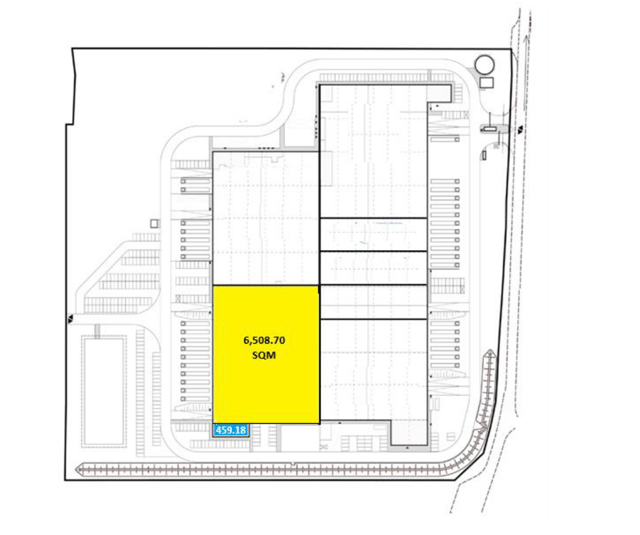 Magazyny RYSY Łódź City VII, Polska Centralna - magazyny do wynajęcia. Plan zagospodarowania.