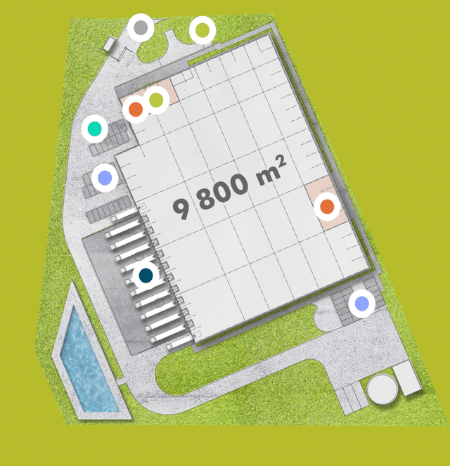 Magazyny LOOP Mysłowice, Górny Śląsk - magazyny do wynajęcia. Plan zagospodarowania.