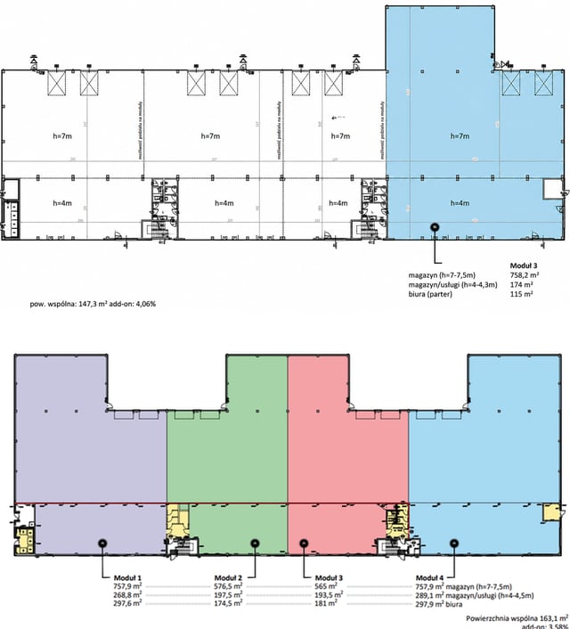 Warehouses Nordkapp Flexi Space, 03-236 Warszawa - warehouses for rent. Plan zagospodarowania.
