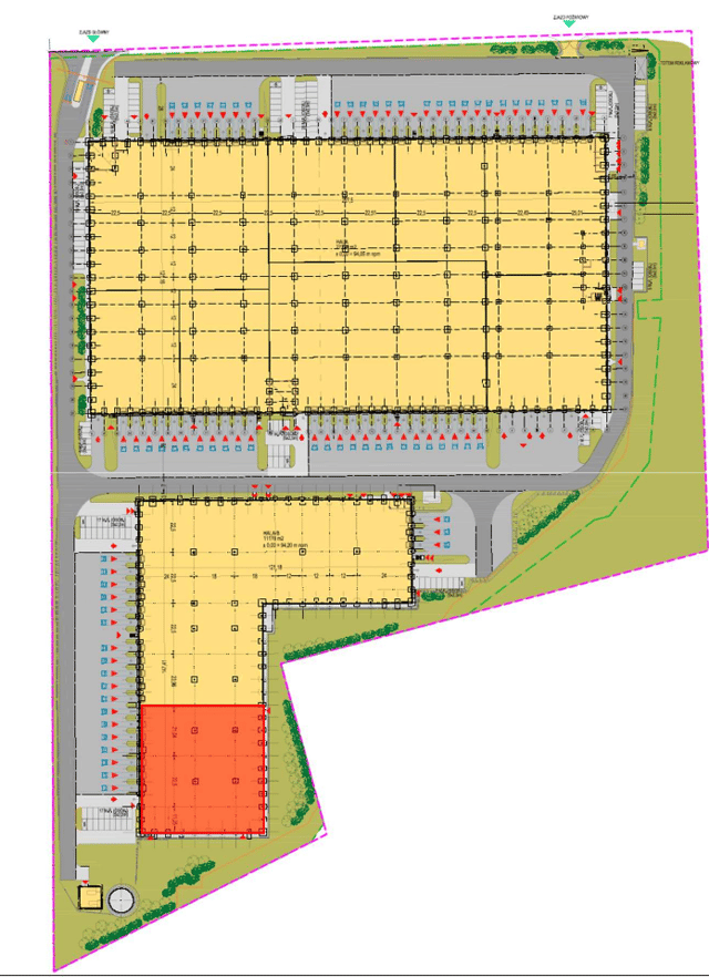 Warehouses EQT Park Grodzisk, Warszawa - warehouses for rent. Site plan.