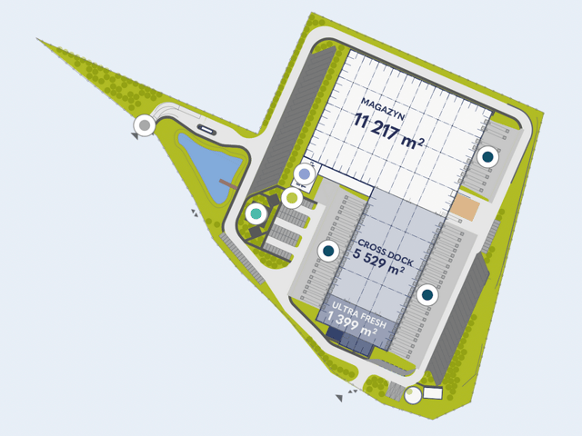 Magazyny COOL BTS Gdańsk, Trójmiasto - magazyny do wynajęcia. Plan zagospodarowania.