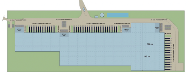 Magazyny Panattoni Park Bielsko-Biała IV, Górny Śląsk - magazyny do wynajęcia. Plan zagospodarowania.