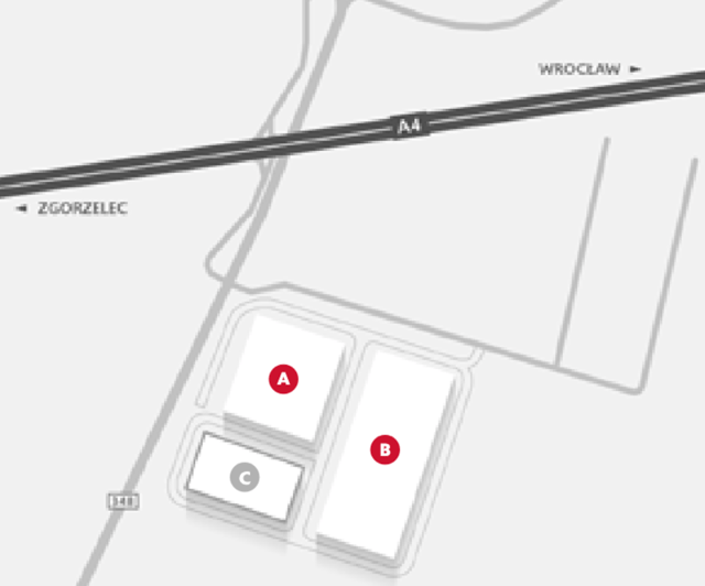 Magazyny SEGRO Logistics Park Wrocław Biskupice, Wrocław - magazyny do wynajęcia. Plan zagospodarowania.