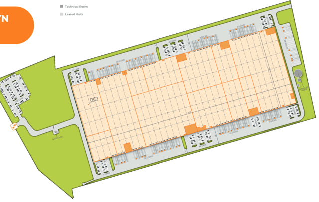 Magazyny Mapletree Park Nadarzyn, Warszawa - magazyny do wynajęcia. Plan zagospodarowania.