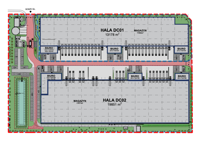 Magazyny FRESH Warsaw, 03-794 Warszawa - magazyny do wynajęcia. Plan zagospodarowania.