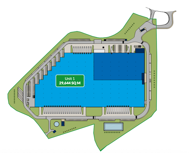 Warehouses GLP Lędziny II Logistics Centre, Górny Śląsk - warehouses for rent. Site plan.