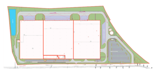 Warehouses ILD Sulęcin, Polska Zachodnia - warehouses for rent. Plan zagospodarowania.