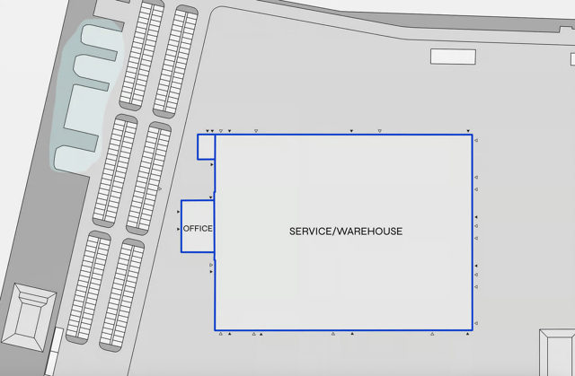 Warehouses BTS Park Mostki, Polska Zachodnia - warehouses for rent. Site plan.